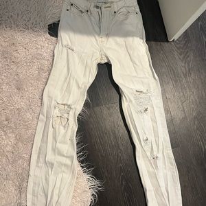 Urban outfitters splattered jeans